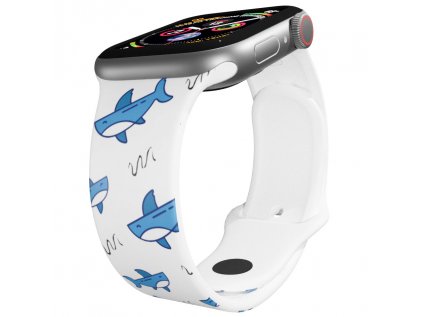 Apple watch řemínek Žraloci bílý