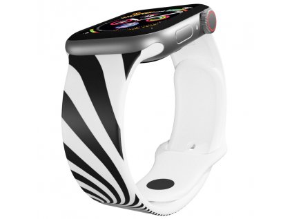 Apple watch řemínek Psychedelic art bílý