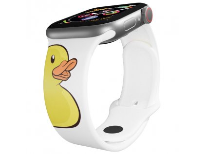 Apple watch řemínek Kačenka do vany bílý