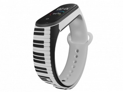 Náhradní náramek Mi band 3/4/5/6 Klávesy bílý
