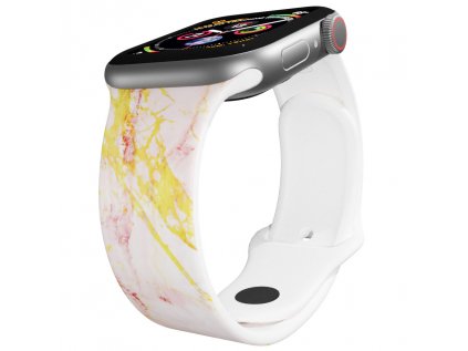 Apple watch řemínek Růžovo-zlatý mramorApple watch řemínek Apple watch řemínek Růžovo-zlatý mramor mramor bílý