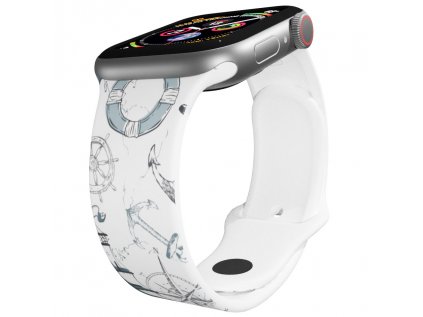 Apple watch řemínek Mořeplavec bílý
