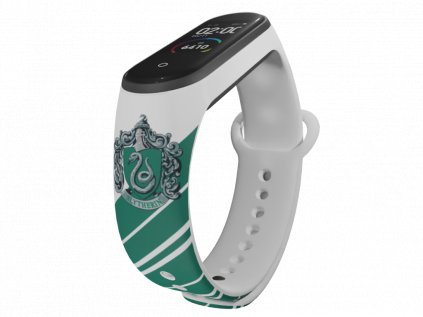 Náhradní náramek Mi band 3/4/5/6 Harry Potter - Zmijozel kravata bílý