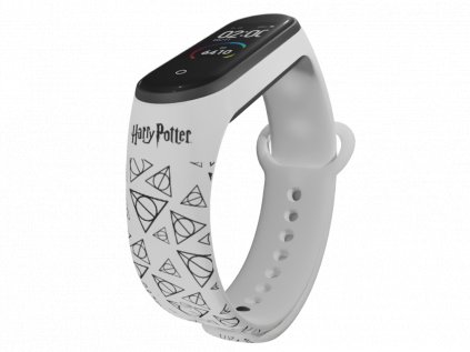 Náhradní náramek Mi band 3/4/5/6 Harry Potter - Relikvie smrti bílý