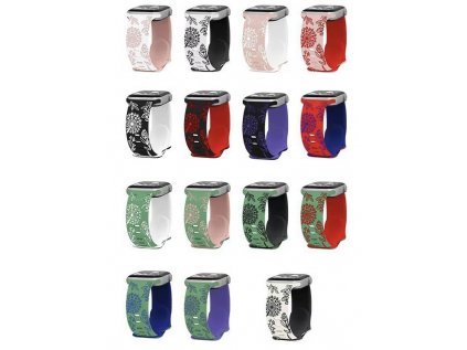 Řemínek gravírované pampelišky pro Apple Watch 38/40/41/42(S10)mm