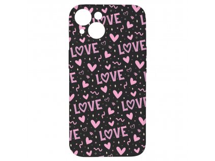 Kryt Love černý pro iPhone 15