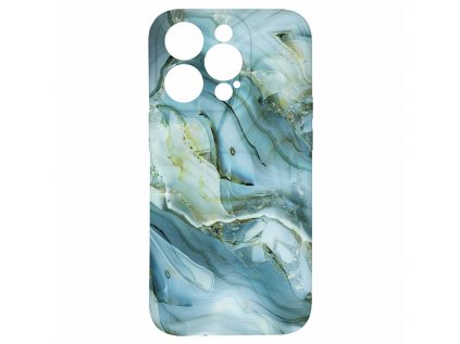Kryt Modro šedý mramor pro iPhone 15 Pro