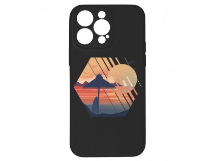 Kryt Západ slunce černý pro iPhone 15 Pro Max
