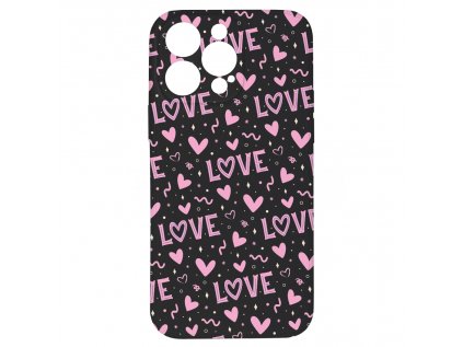 Kryt Love černý pro iPhone 15 Pro Max