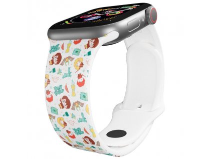 Apple watch řemínek Harry Potter - Kreslené postavičky 2 bílý