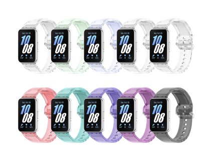 Silikonový průhledný řemínek měnící barvu pro Samsung Galaxy Fit 3