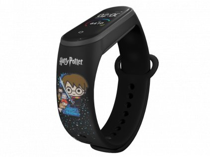 Náhradní náramek Mi band 3/4/5/6 Harry Potter - Kreslené postavy černý
