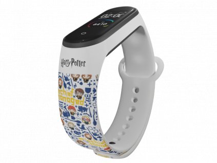 Náhradní náramek Mi band 3/4/5/6 HARRY POTTER CHARMS 5 bílý