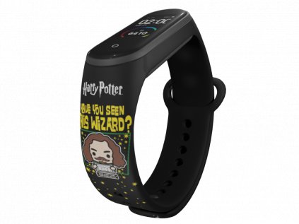 Náhradní náramek Mi band 3/4/5/6 Harry Potter - kreslený SIRIUS BLACK černý