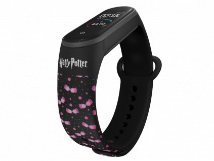 Náhradní náramek Mi band 3/4/5/6 Harry Potter - STRAŠIBRÝLE černý