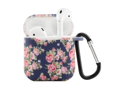 Vzorovaný obal s karabinou pro AirPods 1/2