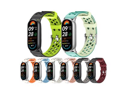 Perforovaný řemínek s přezkou Mi band 8/9/10