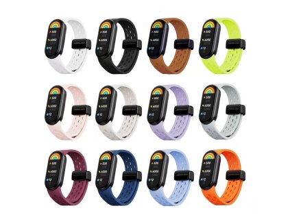 Silikonový řemínek s magnetickým zapínáním Mi band 8/9/10