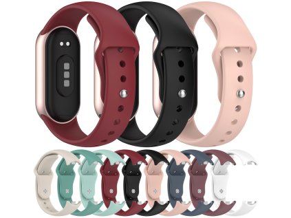 Jednobarevný silikonový řemínek Mi band 8/9/10