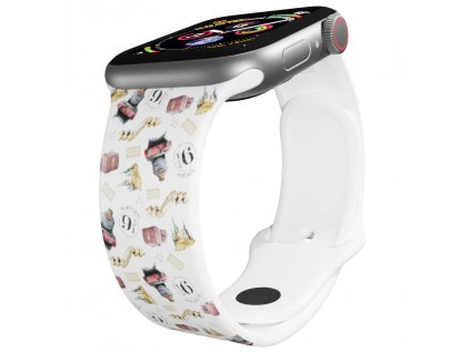 Apple watch řemínek Harry Potter - Bradavický expres 2 bílý