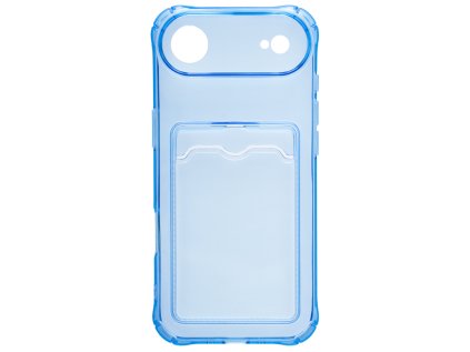Silikonový modrý kryt s peněženkou pro iPhone 17 Air