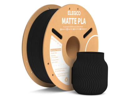 Filament ELEGOO PLA MATTE 1,75 mm 1 kg, Černá