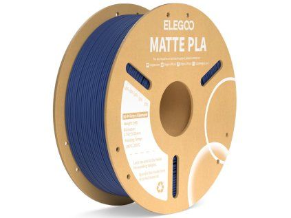 Elegoo PLA MATTE filament 1,75 mm 1 kg tmavě modrá