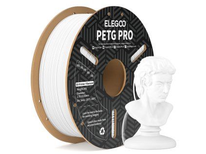 Filament ELEGOO PETG PRO 1,75 mm 1 kg, Bílá
