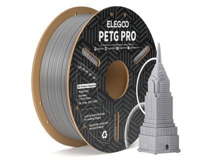 Filament ELEGOO PETG PRO 1,75 mm 1 kg, Šedá
