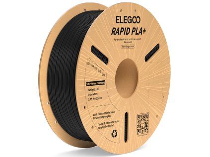 Filament ELEGOO Rapid PLA+ 1,75 mm 1 kg, Černá