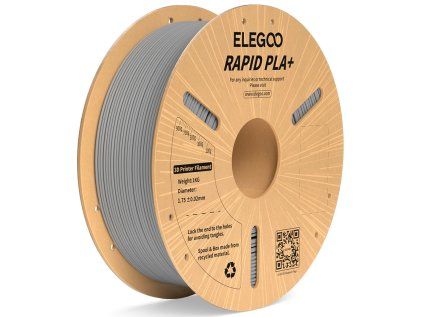 Filament ELEGOO Rapid PLA+ 1,75 mm 1 kg, Šedá