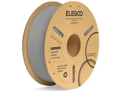 Filament ELEGOO PLA+ 1,75 mm 1 kg, Šedá