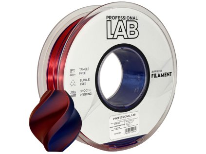 Silk PLA dvoubarevny cerveno modra