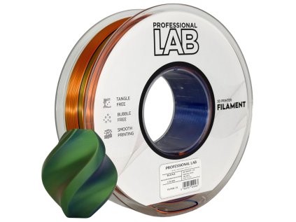 pla silk vicebarevna oranzove modro zelena