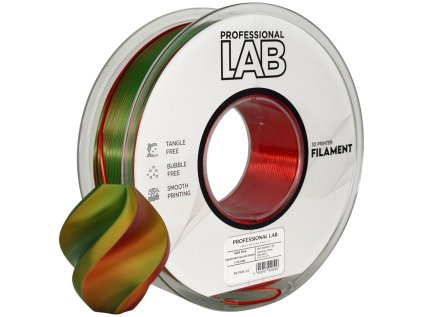 pla silk vicebarevna červeně žluto zelená