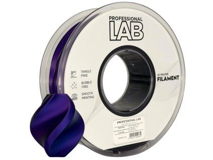 PLA silk vicebarevny modro fialove cerna