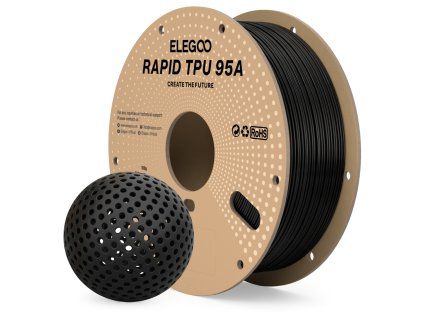 Filament ELEGOO RAPID TPU 95A 1,75 mm 1 kg, Černá