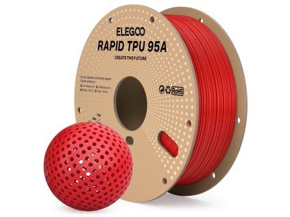 Filament ELEGOO RAPID TPU 95A 1,75 mm 1 kg, Červená