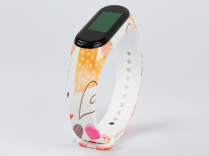 Barevná Barevná srdíčka náhradní náramek Mi Band 5/6/7