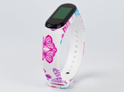 Barevní Barevní motýli náhradní náramek Mi Band 3/4