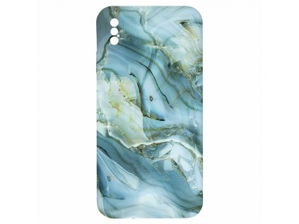 Modro šedý mramor pro iPhone XS Maxmramor modro sedy