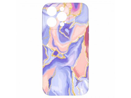 Fialovo růžový mramor pro iPhone 14 Pro Maxfialovo ruzovy