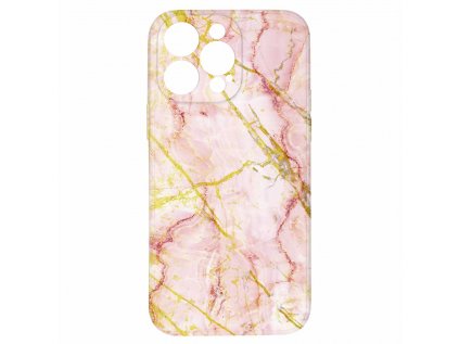 Růžovo zlatý mramor pro iPhone 14 Pro Maxzlaty