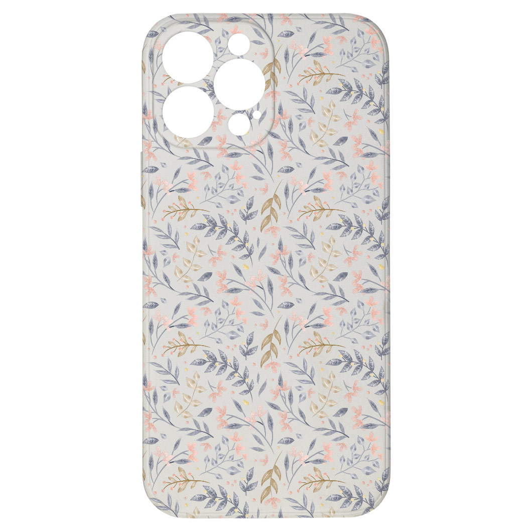Levně Kryt Kytky bílý pro iPhone 13 Pro Max