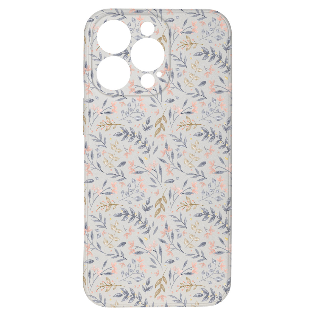 Levně Kryt Kytky bílý pro iPhone 13 Pro