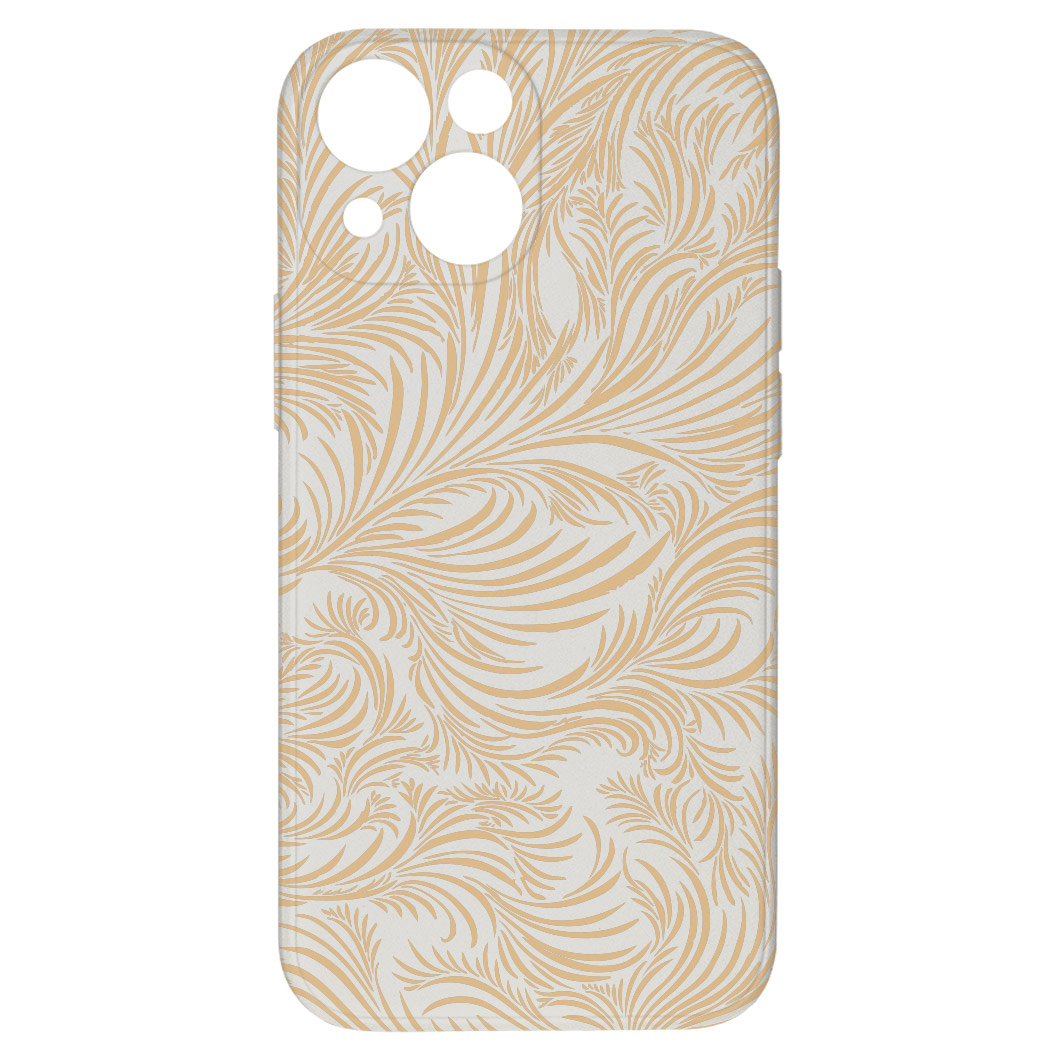 Levně Kryt Zlaté listy pro iPhone 13 Mini