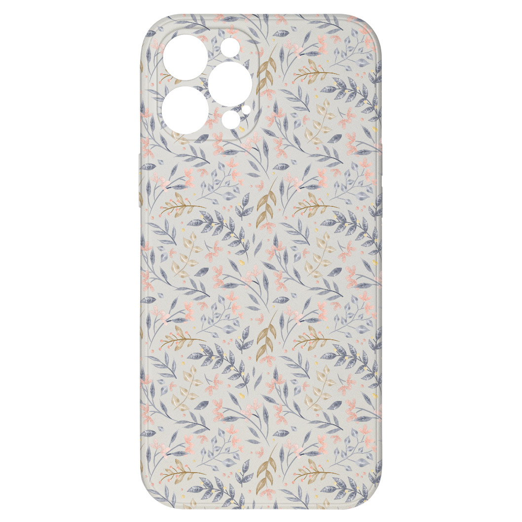 Levně Kryt Kytky bílý pro iPhone 12 Pro Max