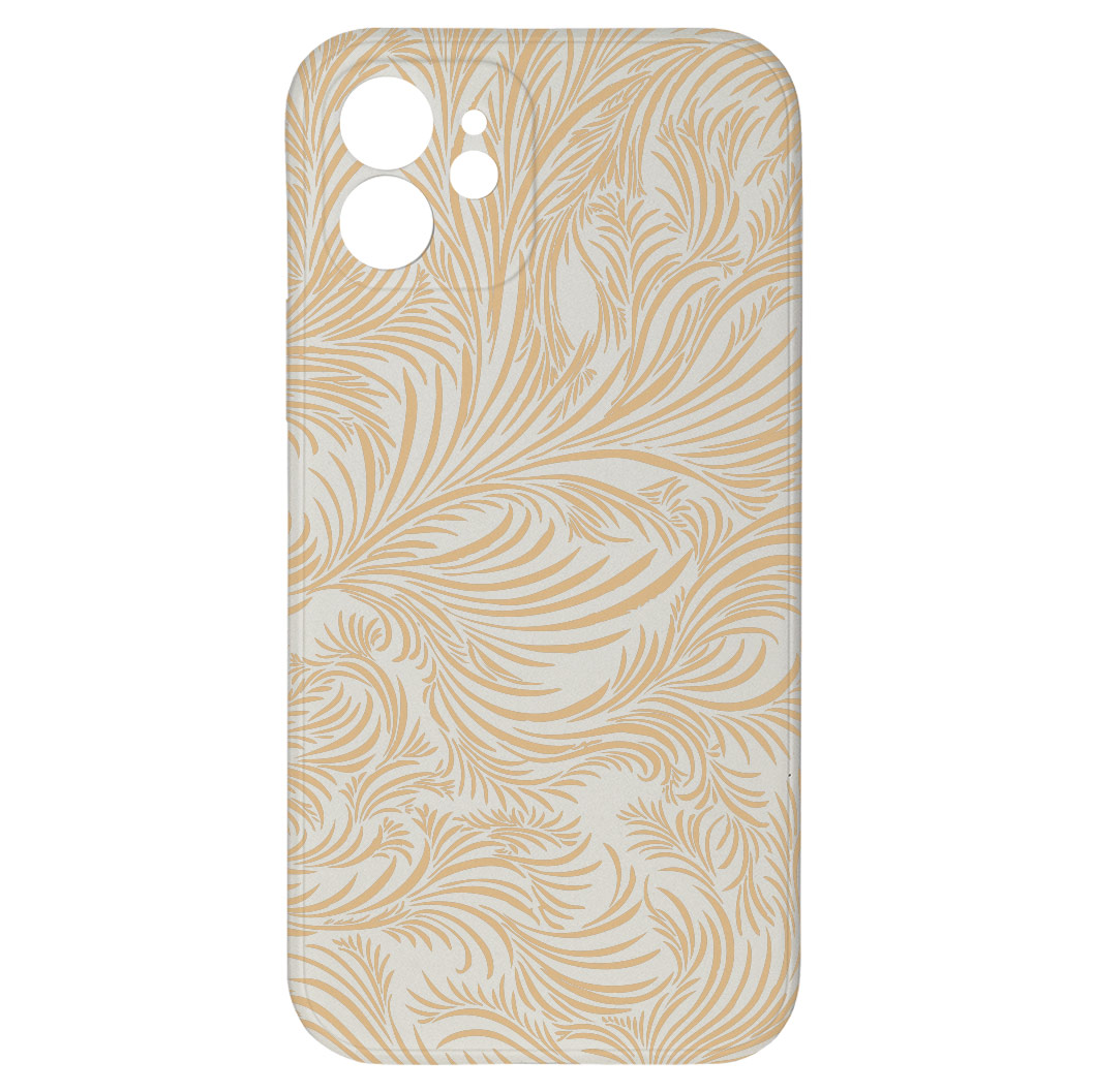 Levně Kryt Zlaté listy pro iPhone 12