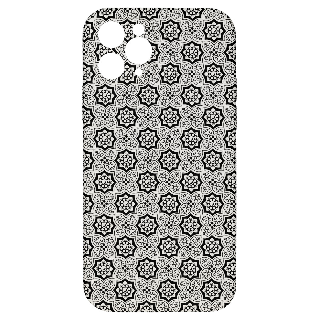 Levně Kryt Květiny černý pro iPhone 11 Pro