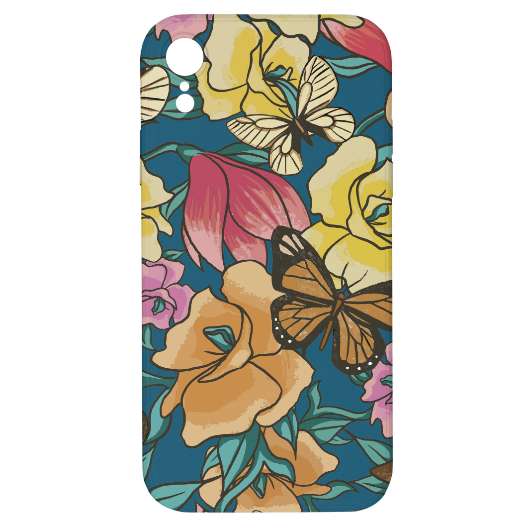 Levně Kryt Motýlí květ pro iPhone XR